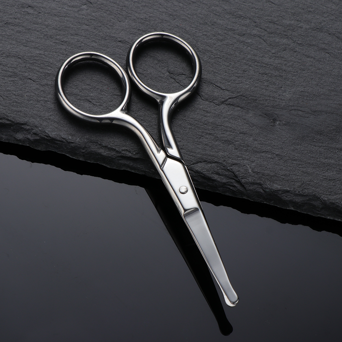 Rounded Nose Hair Trimmer Safety Scissors Multi Purpose Scissor with Round Tip for Facial Hair Beard Mustache Trimming