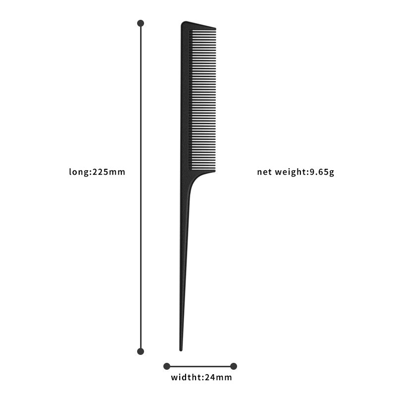 Tony Comb-peine de cola puntiaguda para mujer, peine de pelo largo para el hogar, peluquería, corte de pelo, antidensidad peine de dientes, electricidad estática: 01