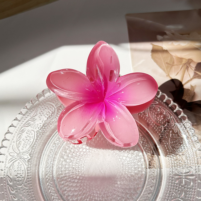 Pinces à cheveux fleur pour femmes, grande pince à cheveux bohème, épingles à cheveux, barrettes pour filles, accessoires pour cheveux de plage, vêtements de sauna, ,: Couleur or