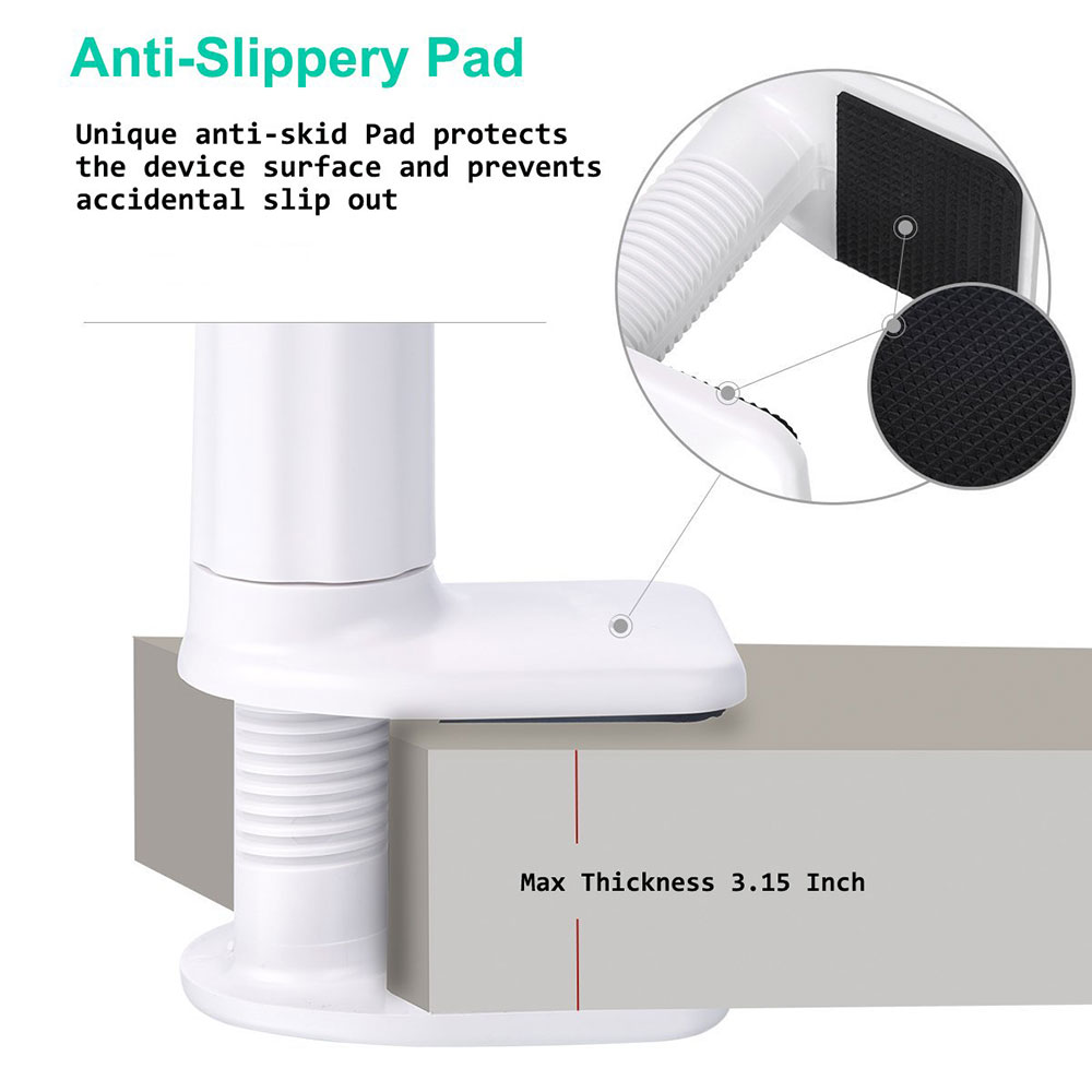 Ascromy praktisch Tablette Ständer Halfter Clip Für iPad Profi 11 10,5 9,7 iPhone XS Max Zauberstab flexibel Lange Arm Schwanenhals metall Halterung