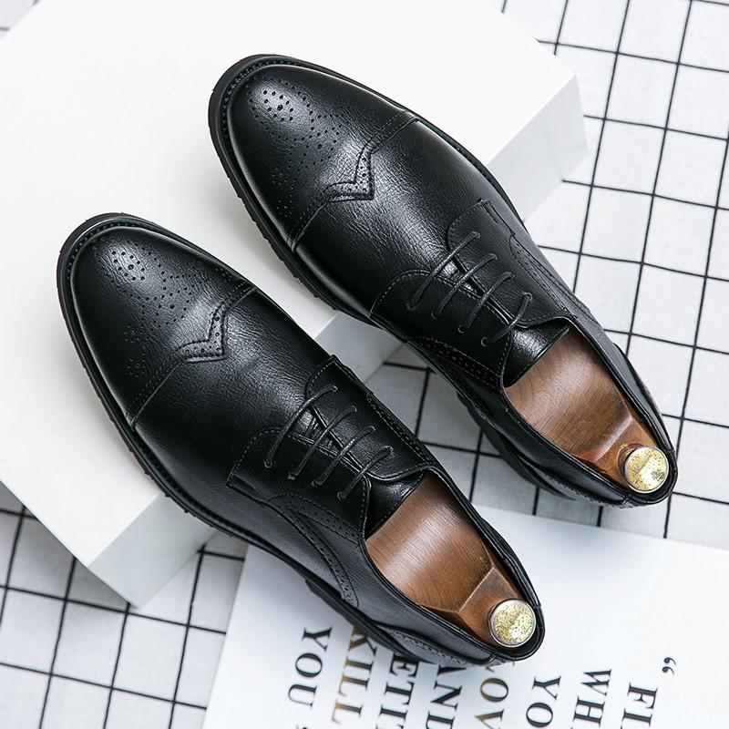 Scarpe Brogue da Uomo in Pelle Marrone Oxford - Ronnie