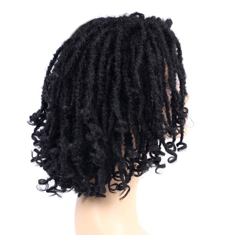 Goddess Locs Crochet Braids Bobo Wig Dreadlock Wig Twist Wigs Synthetic Hair Fuax Locs Cute Crochet Braided Wigs for Black Women