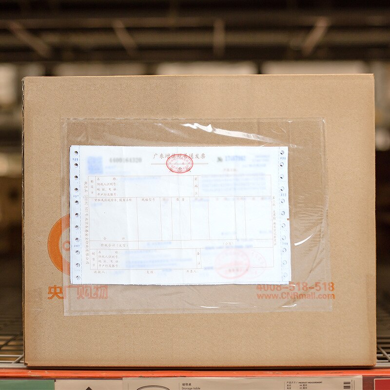 50PCS/14sizes Clear Packing List Enclosed Envelopes Plain Plain Face Back Load Label Envelopes Label Envelopes Pouches