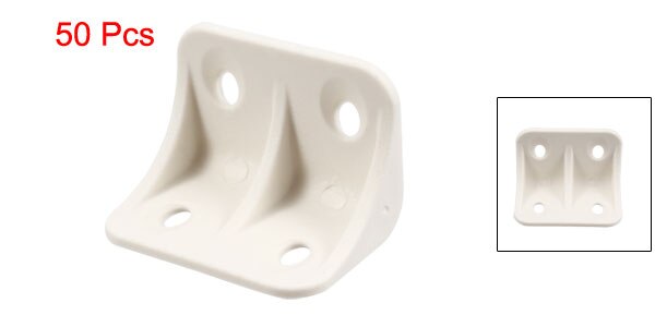 uxcell 20-100 Pcs Shelf Cabinet Door Plastic Corner Braces 36x24x24mm 39x39x16mm Angle Brackets 90 Degree Right Angle: 50Pcs 36x24x24mm