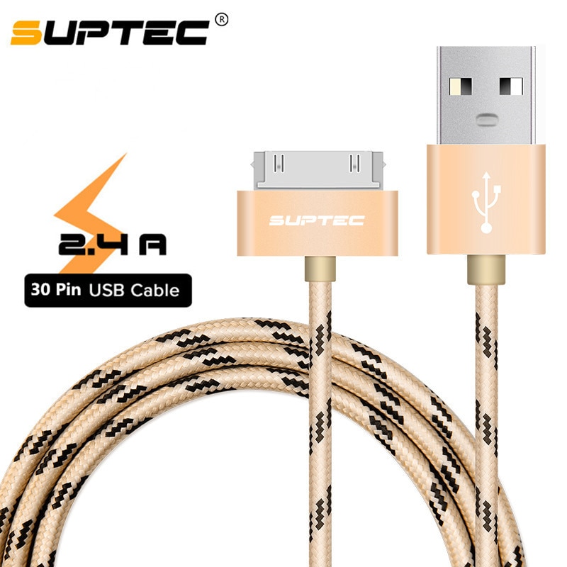 Suptec voor iphone 4 4s 3gs 3g ipad 1 2 3 ipod nano touch 30- pins usb-kabel snel opladen originele opladeradapter datasynchronisatiekabel