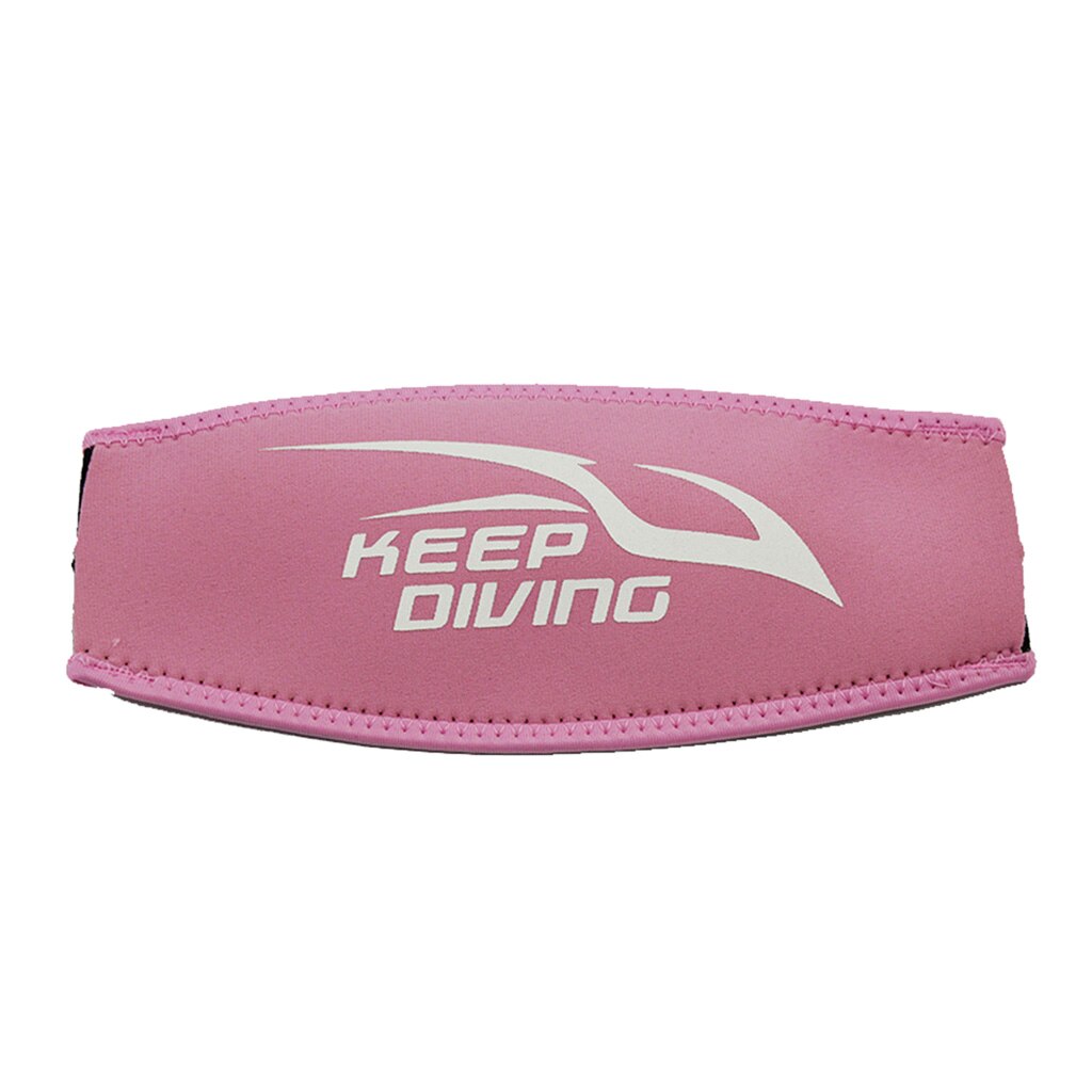 Roze neopreen comfort scuba dive duikmasker bandhoes past op de meeste watersportmaskerbanden 8.74 "  x 3.94 "