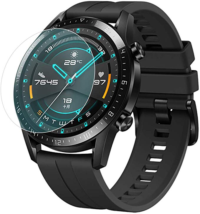 3 paquets pour Huawei Watch GT 5 4 3 2 46mm GT2 Pro Honor Magic 2 (46mm) protecteur d'écran en verre trempé 9H protection pour montre intelligente