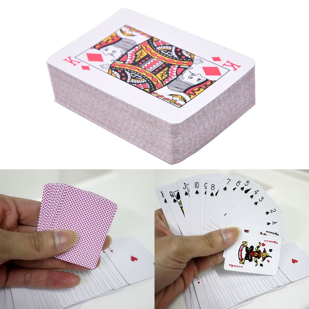 Bærbare mini spillekort lille poker interessant spillekort brætspil udenfor udendørs rejse mini størrelse poker 5.5*4cm