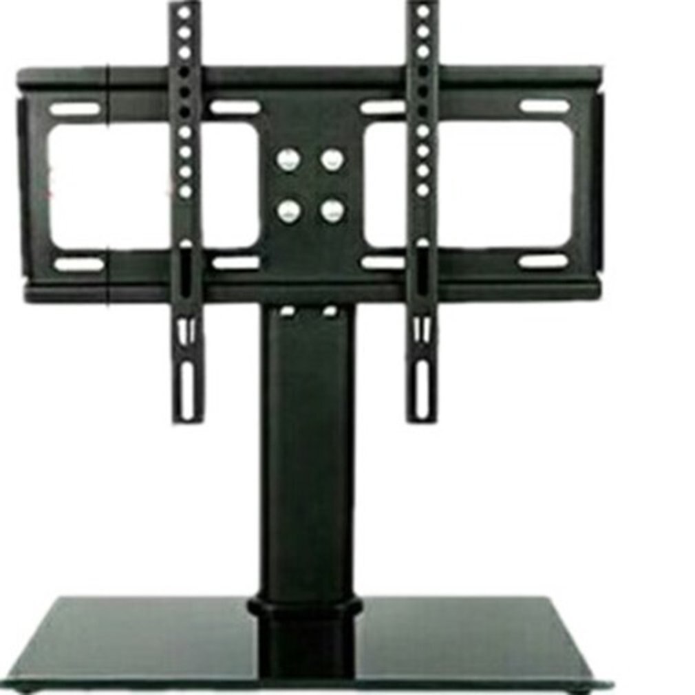 Flat TV Base Bracket Thickened LCD Flat Panel TV Double Column Base TV Desk Stand TV Table Monitor Stand: 26-32 inch