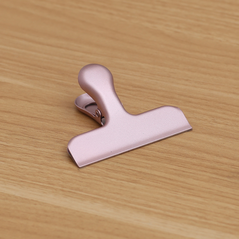 Zacisk sprężynowy długi spinacz ze stali nierdzewnej jedzenie gabinet wiążący spinacz nordycki ins zatrzask uszczelniający metalowe spinacze robić papieru dekoracyjne spoiwo: 3