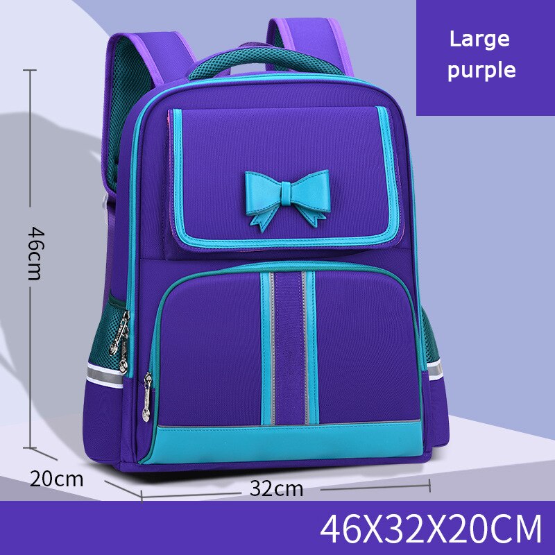 Waterproof children school bags For Girls kids backpacks Children Schoolbags primary School Backpacks kids Mochila Infantil: large purple