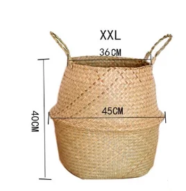 Algen-Weidenkorb, Rattan, hängender Blumentopf, Aufbewahrung von schmutzigen Kleidung, WF1015: Lila