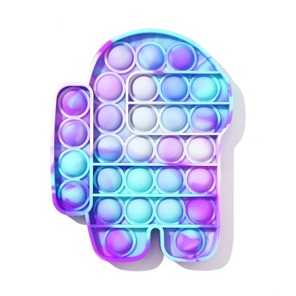 Pop It Push Bubble Fidget Toys Adult Stress Relief Toy Antistress PopIt Soft Squishy Anti-Stress Anti Stress Box Poppit: L