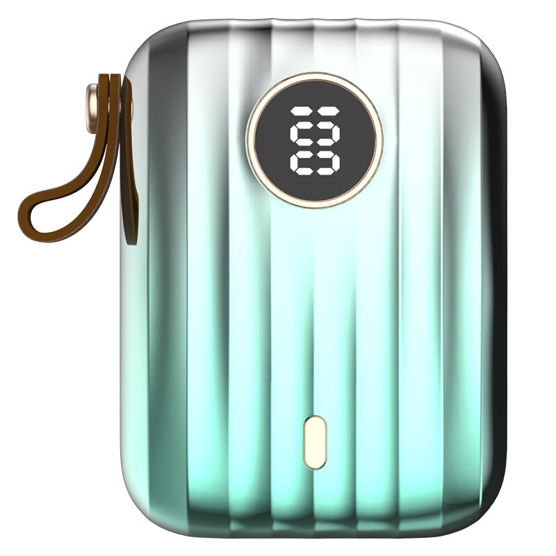 Kivee 22.5W Power Bank Wite Led 10000mAh Portable Fast Charging Powerbank Type C Qucik Charge Poverbank External Battery Charger: Green