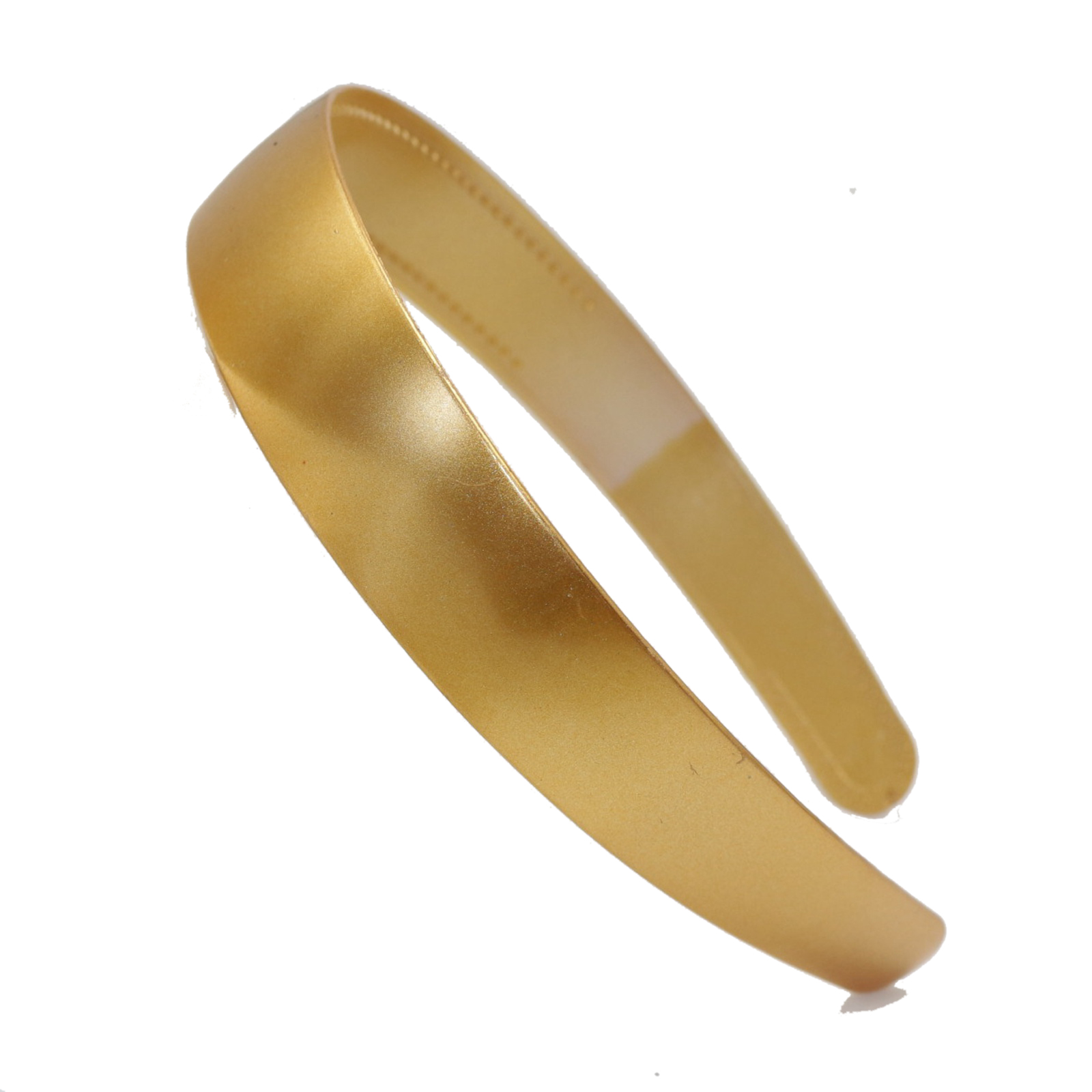 5 Bright Color Plastic Wide Alice Hair Band Headband 25mm(1") Hair Accessories: Gold