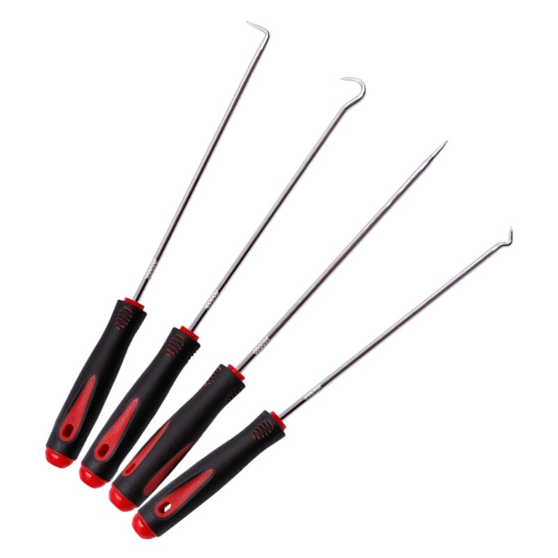 4 Pcs Precision Pick and Hook Set Car Auto Repair Maintenance Tools for Separating Wires Removing Small Fuses Durable