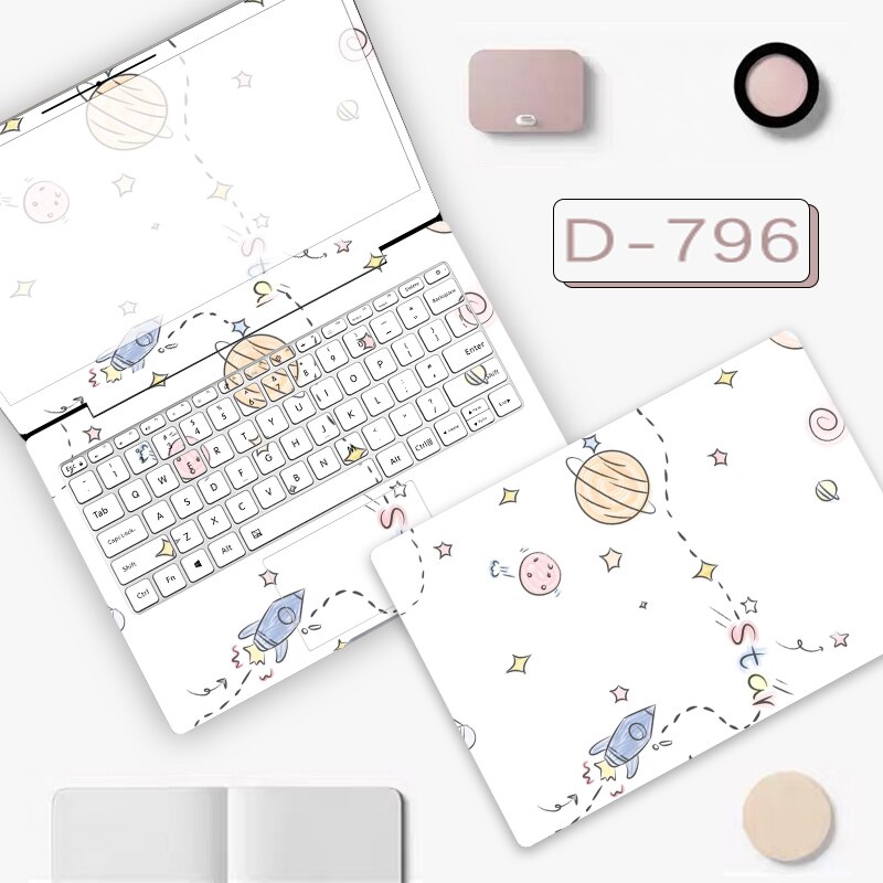 laptop stickers Cute girl cartoon series stickers laptop keyboard stickers laptop skin for macbook air a2179 hp lenovo 340 ABC: ZD-796