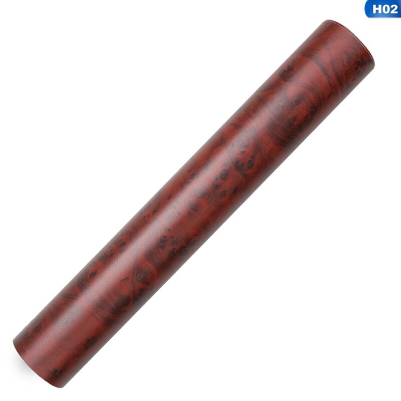 High Glossy Wood Grain Textured Vinyl Sticker Decal Roll Car Interior DIY Film Wrap Automobiles Waterproof Vinyl Car Sticker: H02
