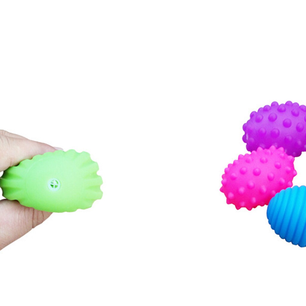 4/5/6Stck Baby freundlicher Weiche Massage Sensorische Entwicklung Pädagogisches Ball Klang Spielzeug einstellen