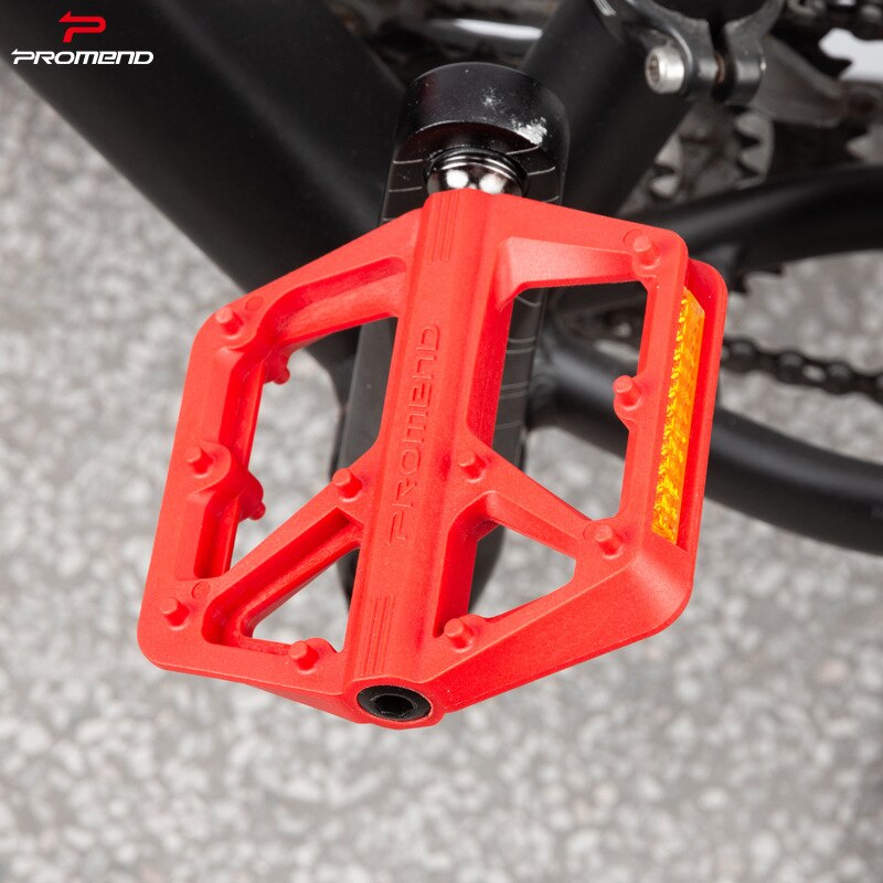 Reflector de Pedal de bicicleta de montaña ultraligero, rodamiento sellado, Pedal antideslizante de fibra de nailon de alta resistencia