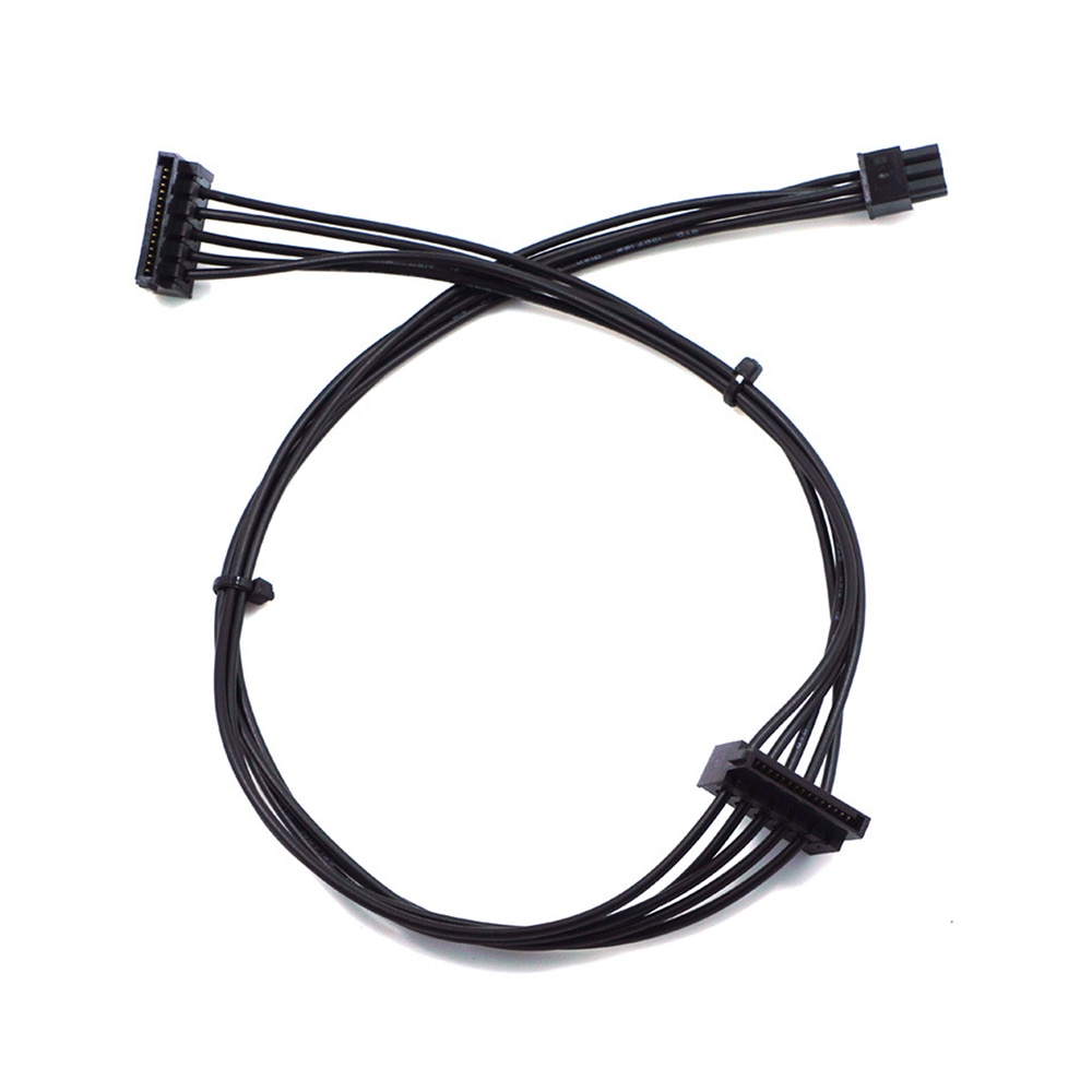 Mini 6 Pin to 2 SATA 15PIn Power Supply Cable for DELL 3250 3268 3650