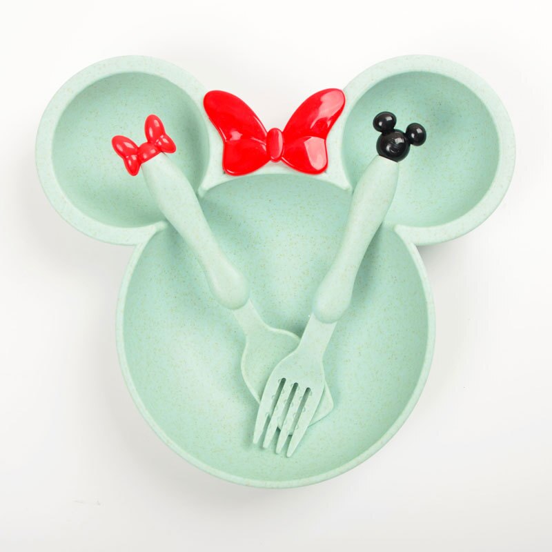 3 Stks/set Kinderen Tarwe Stro Kom Kinderen Leren Bowls Dikker Leuke Baby Kom Bpa Gratis