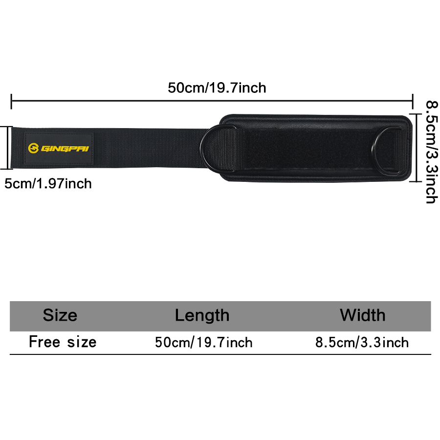 Ankle Strap for Cable Machines and Resistance Bands, Work Out Cuff Attachment for Home & Gym, Glute Workouts - Kickbacks