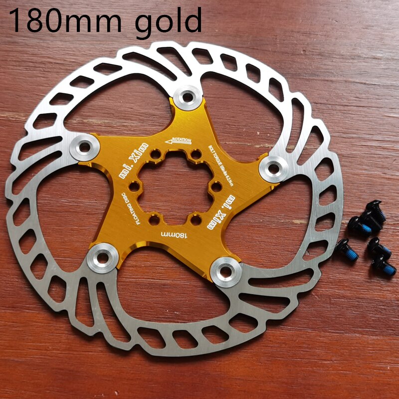 neue MTB 140/160/180/203mm Fahrrad bremsscheibe Straße Schwimm Fahrrad Bremse Sechs Nagel Rabatt für Mountainbike Bremsscheiben: glod 180mm