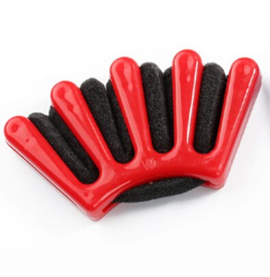 Hår flette flette stylist svamp flette hår vri styling flette verktøy svamp hår flette vri styling flette verktøy holder klips: Rød