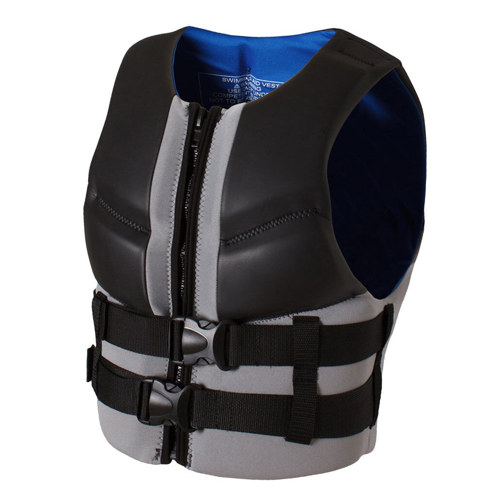 Universal Lifejacket PFD Life Vest Inflate Lifesaving Cloth No Sleeve Black