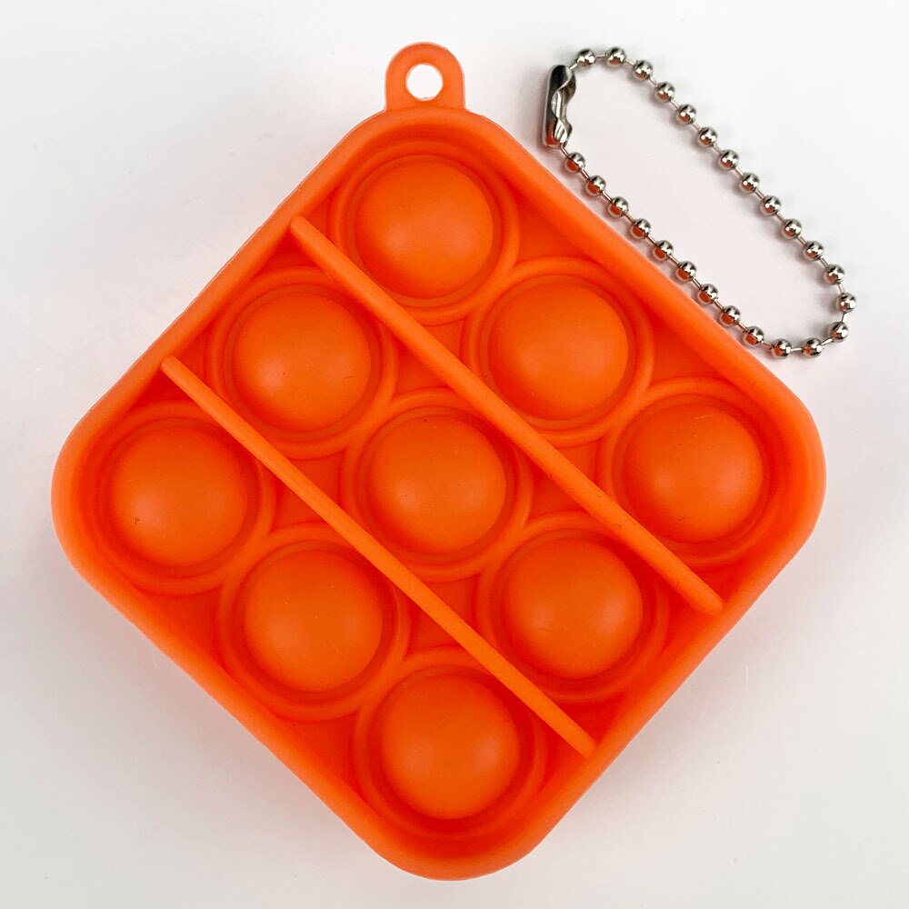 Zappeln Einfache Grübchen Spielzeug Sinnes Pädagogisches Spielzeug Keychain drücken blasiert Zappeln Spielzeug Erwachsene betonen Linderung Spielzeug Antistress PopIt Weichen