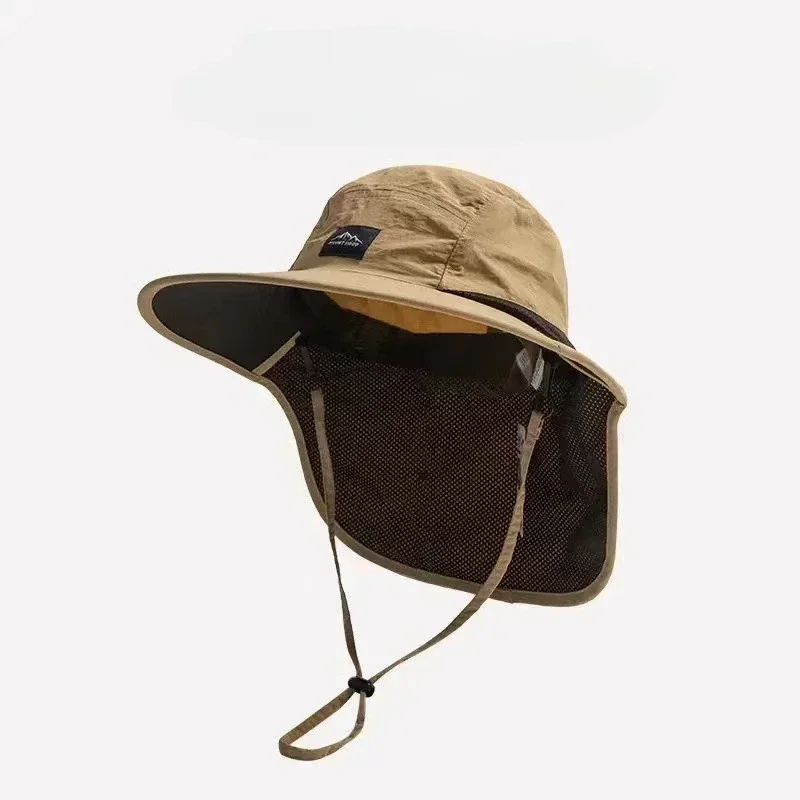 Zomerhoed met brede rand, petten met nekbescherming, unisex bucket hats, outdoor zonneklep, sneldrogende panamahoed, zonnebrandcrème, pet voor vissen en wandelen.: Lavendel