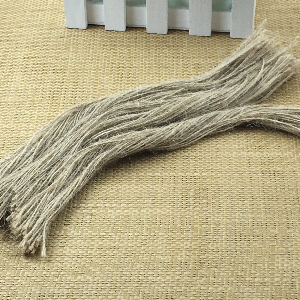 Label Ropes With Tag Short Rope 500pcs Natural Jute 8inch Woven Ropes Hemp Rope Fo... – Grandado