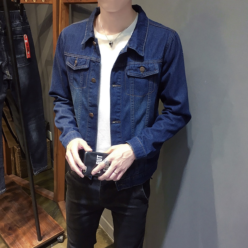 Chaqueta vaquera Vintage para Hombre, cazadora estilo Hip Hop, S-5XL,