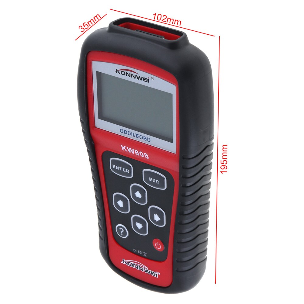 KW808 automatic intelligent 12V car fault diagnosis instrument detection decoder scanner car code reader tool battery detector
