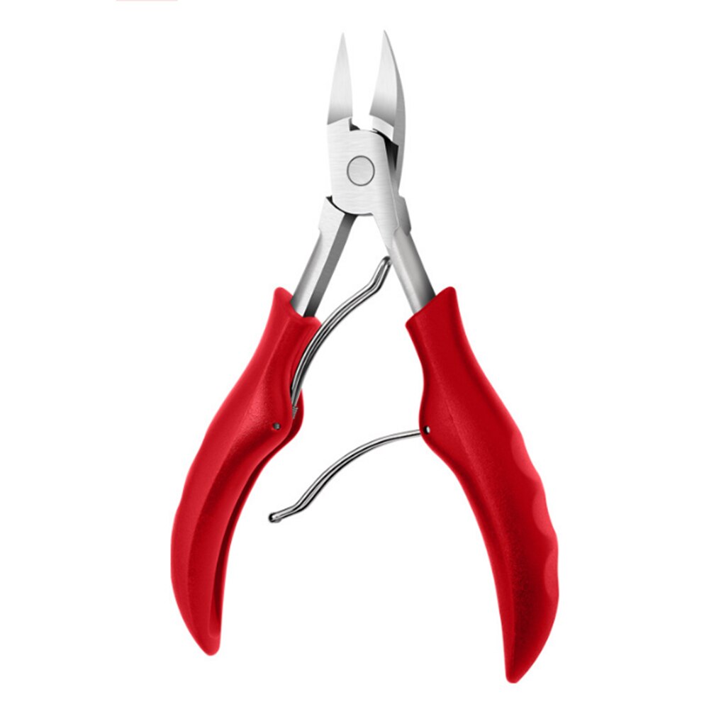 Cortaúñas de acero inoxidable, cortador de cutículas, herramienta de aseo para manicura y pedicura, tijeras para uñas encarnadas: Red