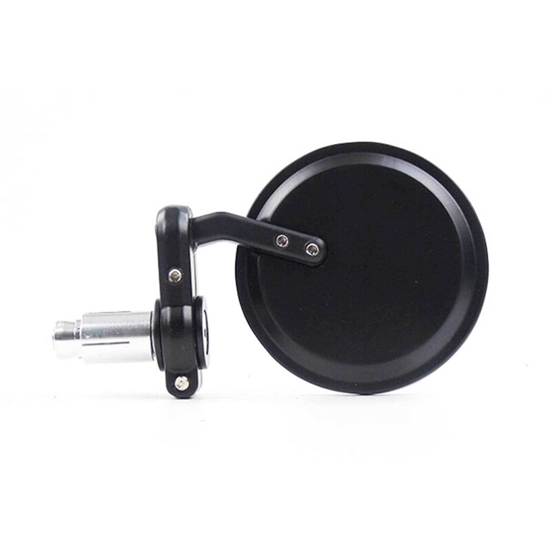 Vehemo Black 22mm Side Mirrors Rearview Mirror Motorcycle High Definition Accessories Rearview Driving Safety