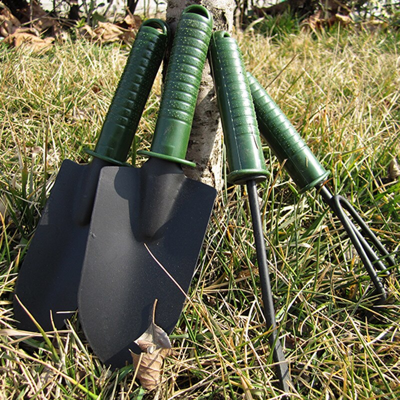 4 Stks/partij Tuin Gereedschap Combinatie Bloem Planten Schop Tuin Plastic Handvat Vier Stuk Bloem Schop Handgereedschap