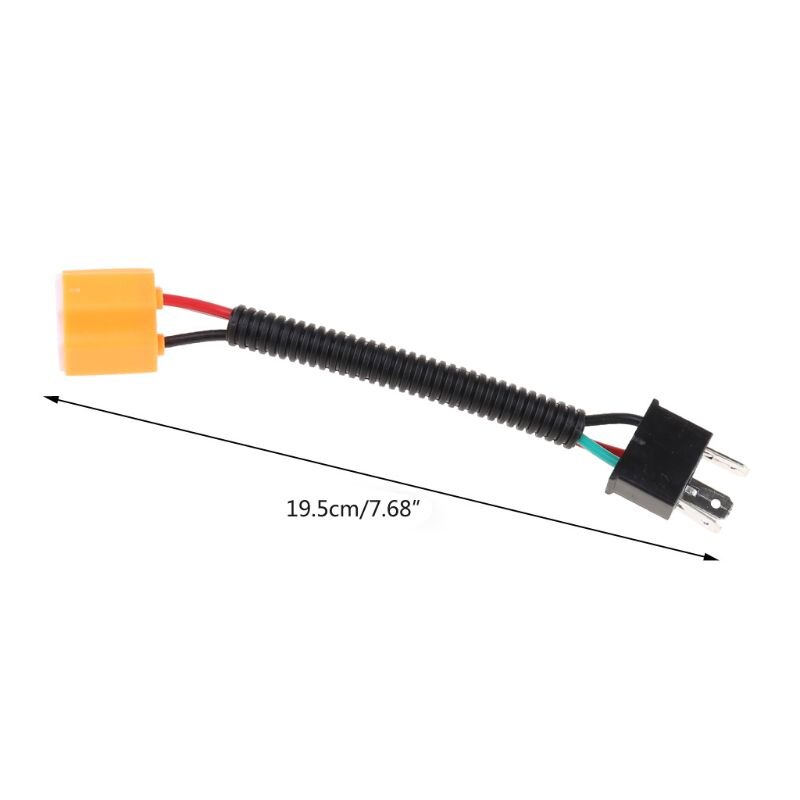 Greluma 2 Stuks Keramische H4 fittingen, schuin H4 9003 HB2, kabelboom, koplampconnector voor auto, vrachtwagen, boot, marine, koplamp, mistlamp, retrofit