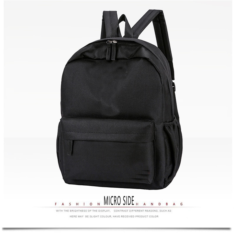 Men's and Women's School Bag Korean Version of the Oxford Fabric College Wind Backpack Campus Leisure Wild Middle School