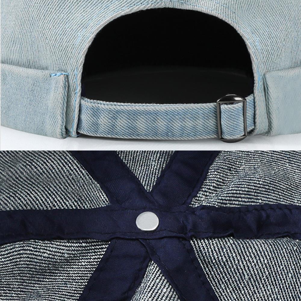 Brimless Skullies Cap Retro Men Adjustable Docker Caps Denim Beanie Hat Hip Hop Hat Vintage Solid Skullcap Unisex Bucket Cap