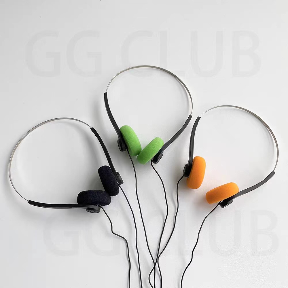 Casque filaire classique vintage-80 s, baladeur MP3, petit, portable, réglable, rétro, sauna, téléphone, ordinateur portable
