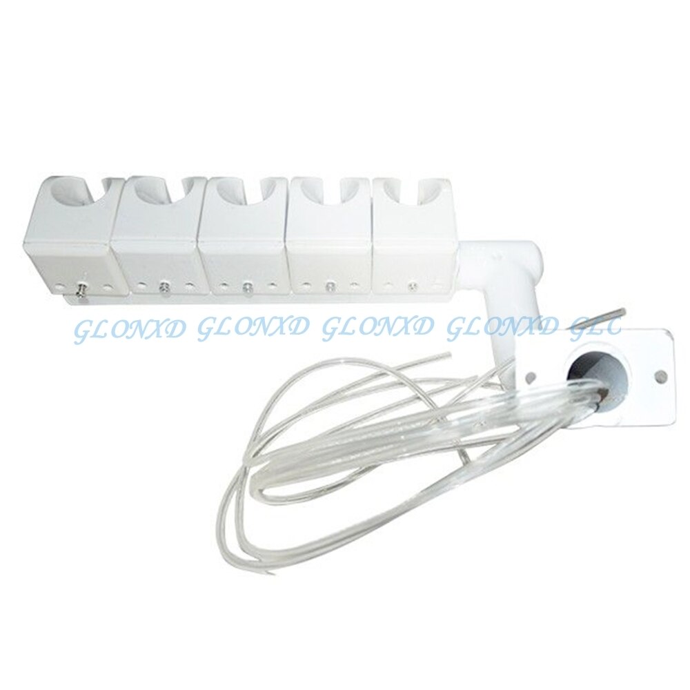 Soporte de pieza de mano para asiento Dental, válvula de 5 soportes, jeringa, escalador colgante, piezas de repuesto para unidad de silla Dental, estilo