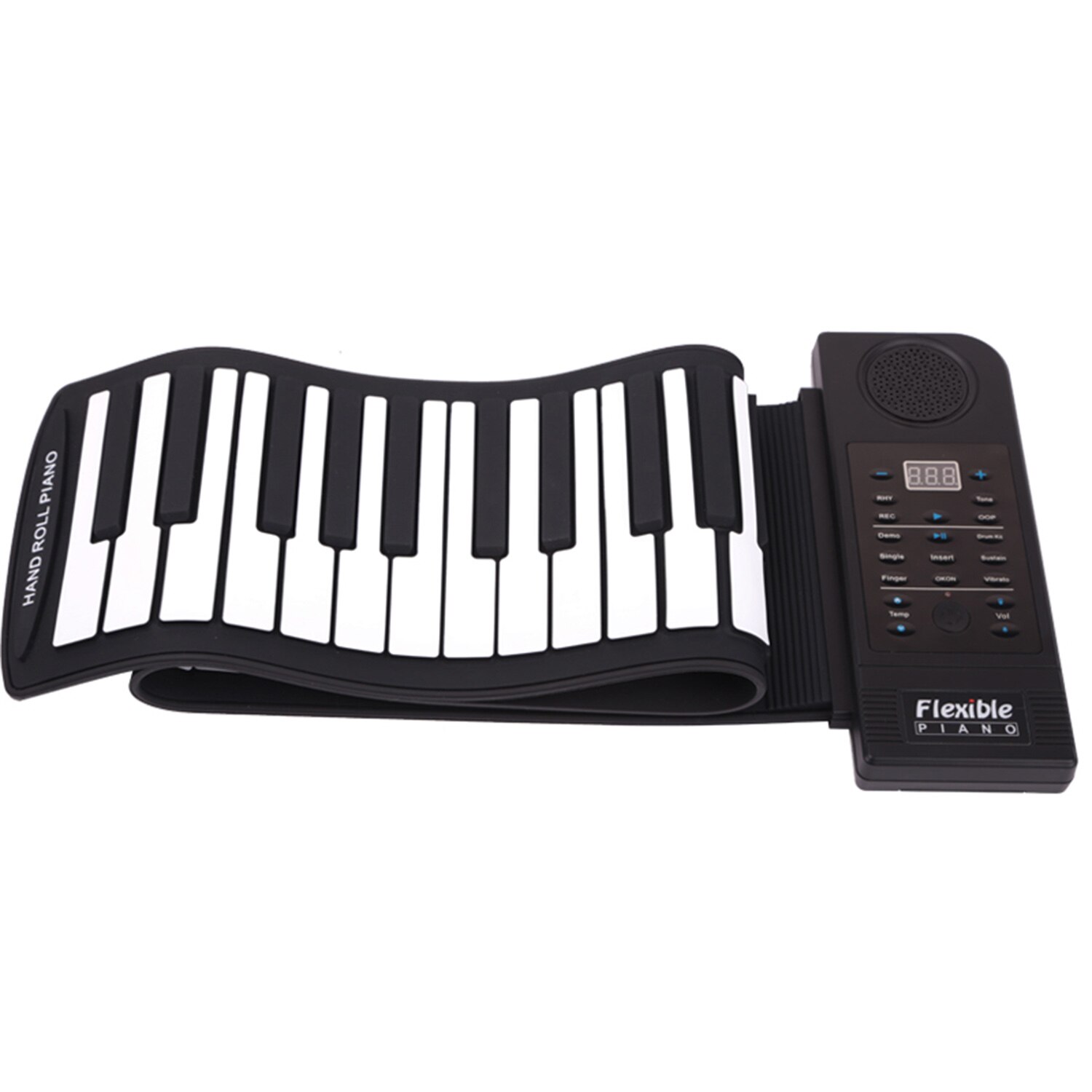 Konix 61 Key Children's Piano Flexible Keyboard Electric Digital Roll Up Piano Music Instruments Electronic Keyboard Piano