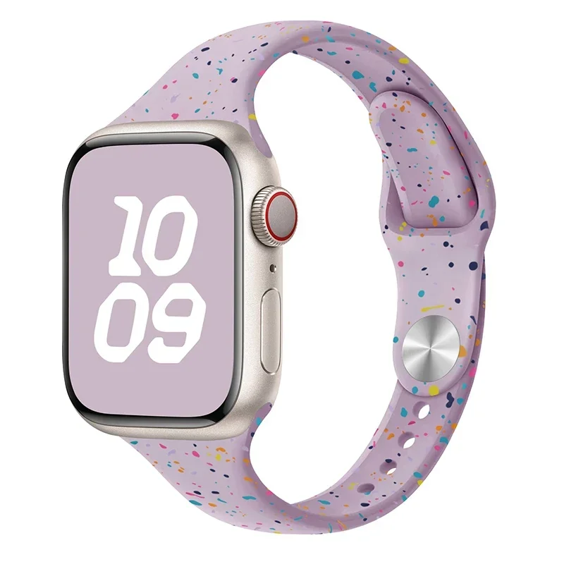 Slanke siliconen band voor Apple Watch Ultra 44 mm band 41 mm 45 mm correa 38 mm 40 mm 49 mm Sportarmband iWatch serie 8 7 6 5 se 4 3: zwart grijs / 12mm