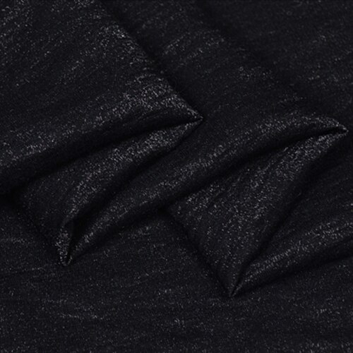 Breedte 59 "Parelmoer Wit Glas Zijde Hennep Stof Laken Linnen Materiaal Mode Jurk Stof Door De Halve Yard: Pure black