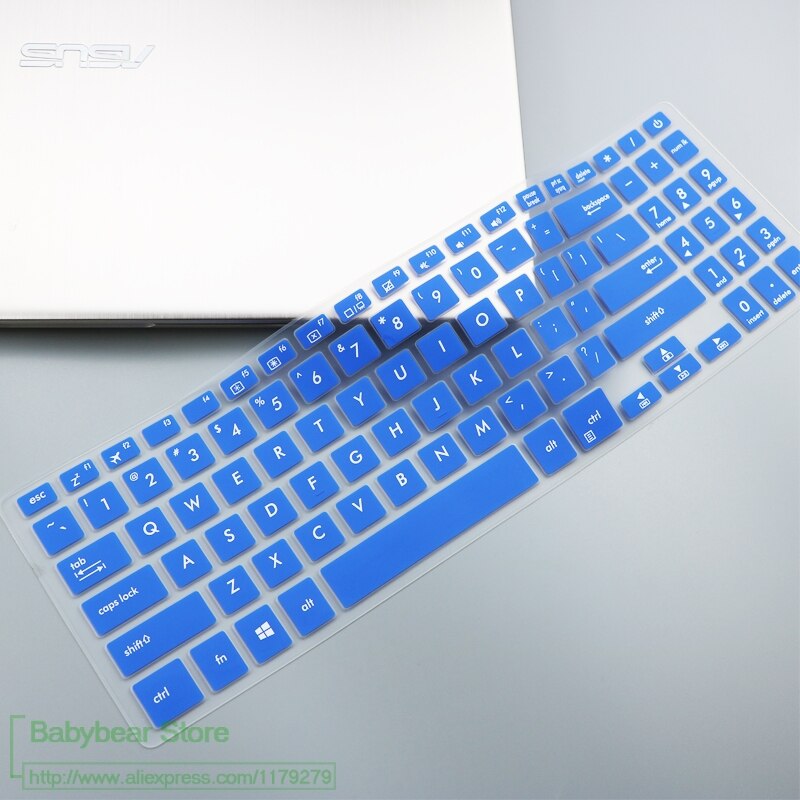 For Asus VivoBook 15 X507 X507MA X507M X507AU x507ua X507U Y5000U YX560UD X560U X560 X560UD Laptop Keyboard Cover Skin Protector: blue