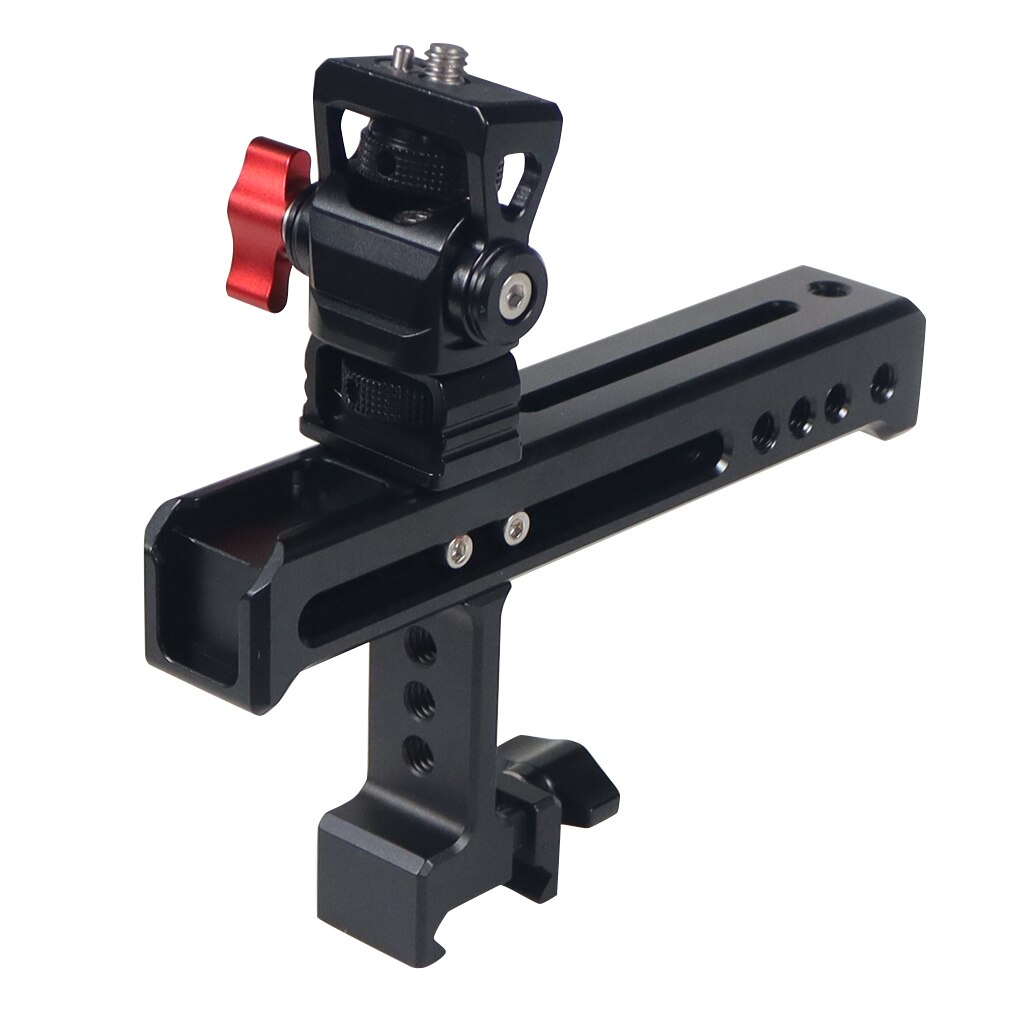 BGNing maniglia per fotocamera NATO Rail formaggio impugnatura superiore con supporto per scarpe fredde per Monitor universale per gabbia per fotocamera SLR foto video: w Monitor Mount