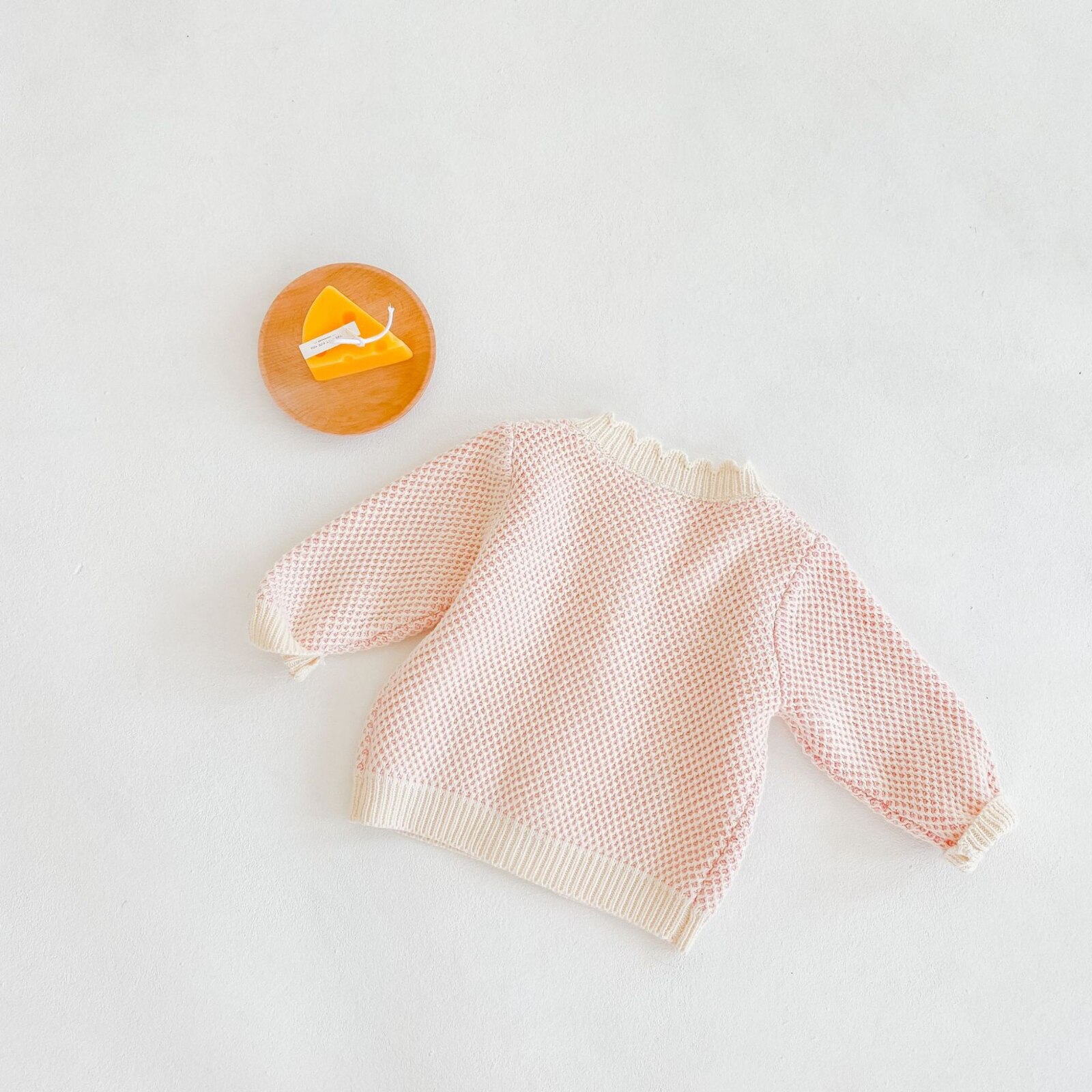 Koodykids Baby Girl Autumn Knitted Wool Sweater Coat Conjoined Sweater Baby Toddler Girls Spring Baby Girl Clothes Outfit 0-2