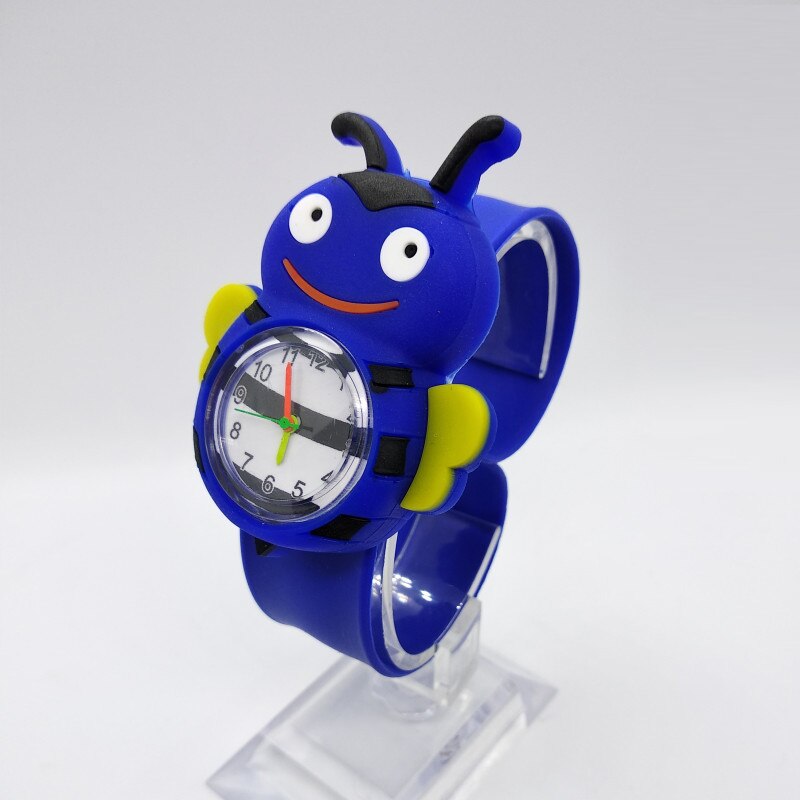 Combineren verschillende dieren Bloem Lieveheersbeestje Kids Slap Horloge Sport Pat Horloges Voor Kinderen Student Baby Cadeau Kind Horloges: 1
